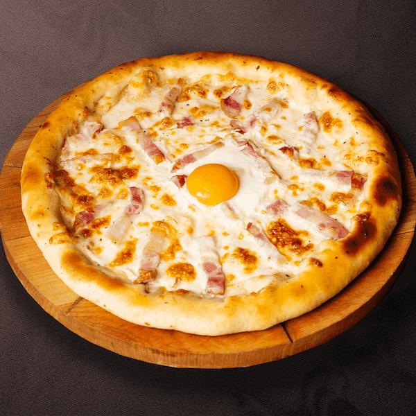 Пицца Карбонара с сырным краем